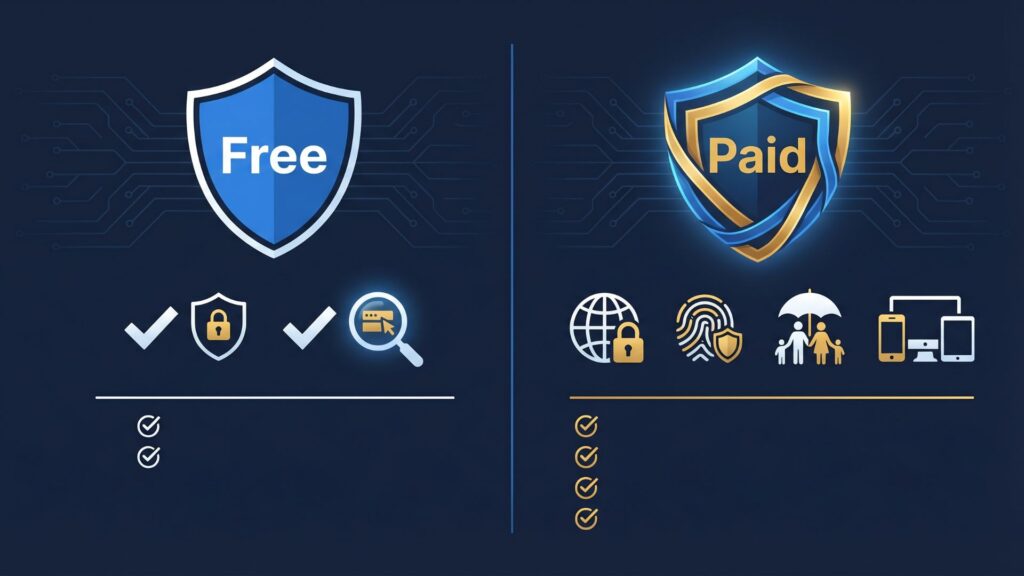 When to upgrade from free to paid antivirus software in 2026 decision guide